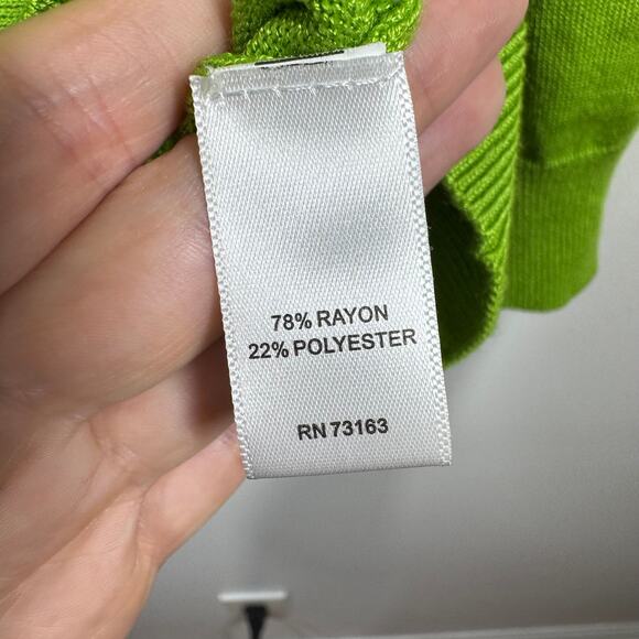 Cable & Gabe Sweater Women L Green Cardigan Button Up Cottage Fall Transition - Picture 5 of 6